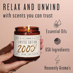 20th Birthday Gifts for Women - 'Limited Edition 2005' Soy Candle, w/Champagne on Ice I 20 Birthday Gifts for Women I 20th Gift for Her Ideas I 9oz Reusable Jar, 50Hr Burn, Made in USA