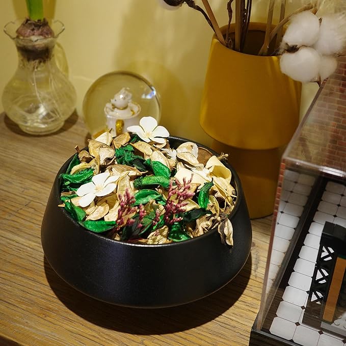 Qingbei Rina Potpourri Bags,Vanilla Scented Potpourri Bowl Filler,White Decorative Dried Flower, Home Fragrance, Vase Filler,8.4 oz|2 Bags