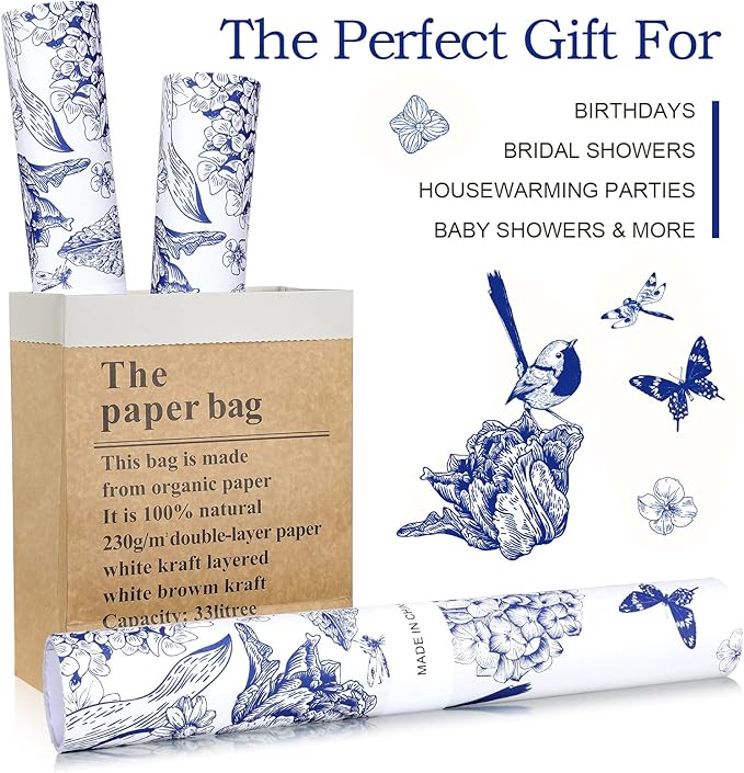 10 Sheets Drawer Liners for Dresser Scented Drawer Liners Non Adhesive Scented Paper for Fragrant Home Shelf Closet(Linen,Blue Butterfly)