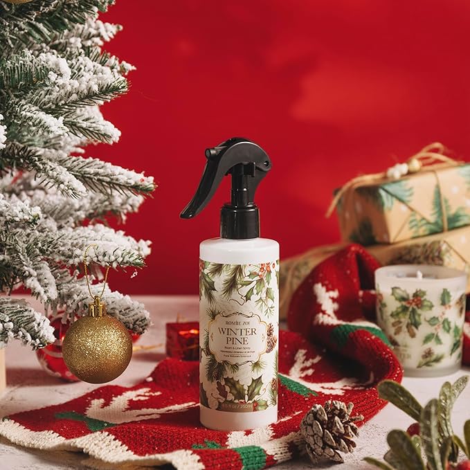 Christmas Linen & Room Air Freshener Spray Room Mist- Winter Pine - Infused with Sweet Pine Aroma- 250ml / 8.5 FL OZ.