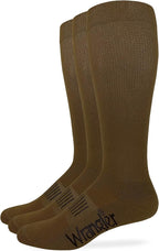 Wrangler Mens Ultra Dri Seamless Toe Western Boot Socks 3 Pair Pack