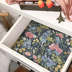 10 Sheets Drawer Liners for Dresser Scented Drawer Liners Non Adhesive Scented Paper for Fragrant Home Shelf Closet(Lavender,Retro Flowers)