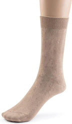 Modal Mens Crew Socks, Formal Mid-Length Dress Calf Socks 2 or 4 Pk
