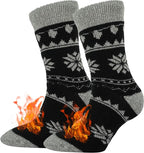 BomKinta Thermal Socks Men - Winter Warm Socks for Cold Weather Crew Socks - Cozy Soft Thick Christmas Boot Socks Size 7-11