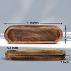 Incense Holder-Incense Burner/Ash Catcher-Handmade Wooden Insence Tray Home Decor 11x4x1.2 Inches