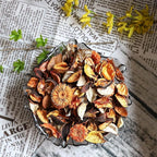 Qingbei Rina Fall Potpourri Bags,Orange Scented Potpourri Dried Flowers, Autumn Decorative Bowl Vase Filler,Home Fragrance,Harvest Farmhouse Bathroom Decor,8.4oz(Citrus)