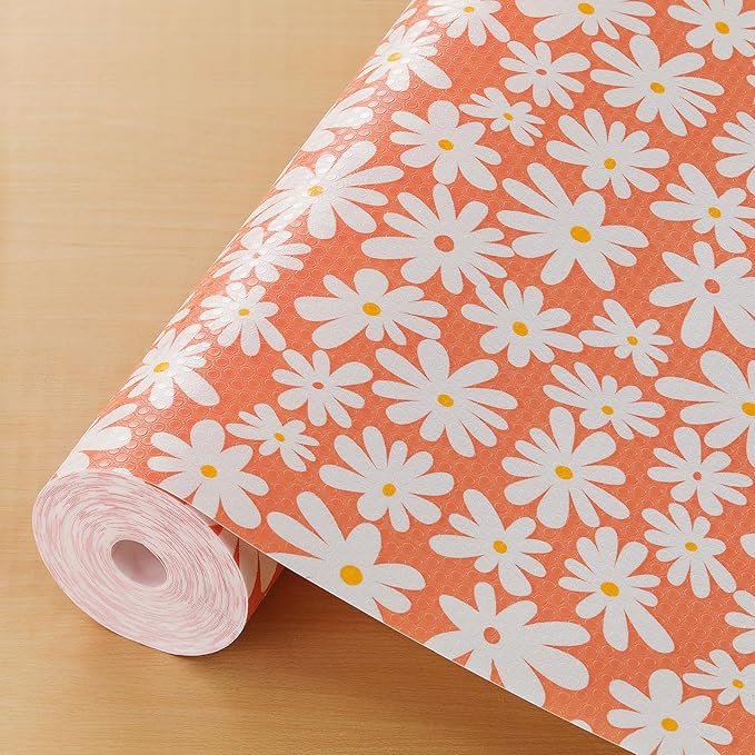 Cooyes Shelf Liner – Premium Non-Adhesive Cabinet & Drawer Liner for Kitchen – Waterproof Shelf Paper with Modern Pattern – Durable EVA Cabinet Mat – Easy to Cut