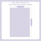 SCENTORINI 15 Sheets Drawer Liners for Dresser Lavender Scented Drawer Liners Drawer Paper Liner 14.3x19.5 Inch Sheets Scented Paper Sheets for Closet Drawers (Lavender)