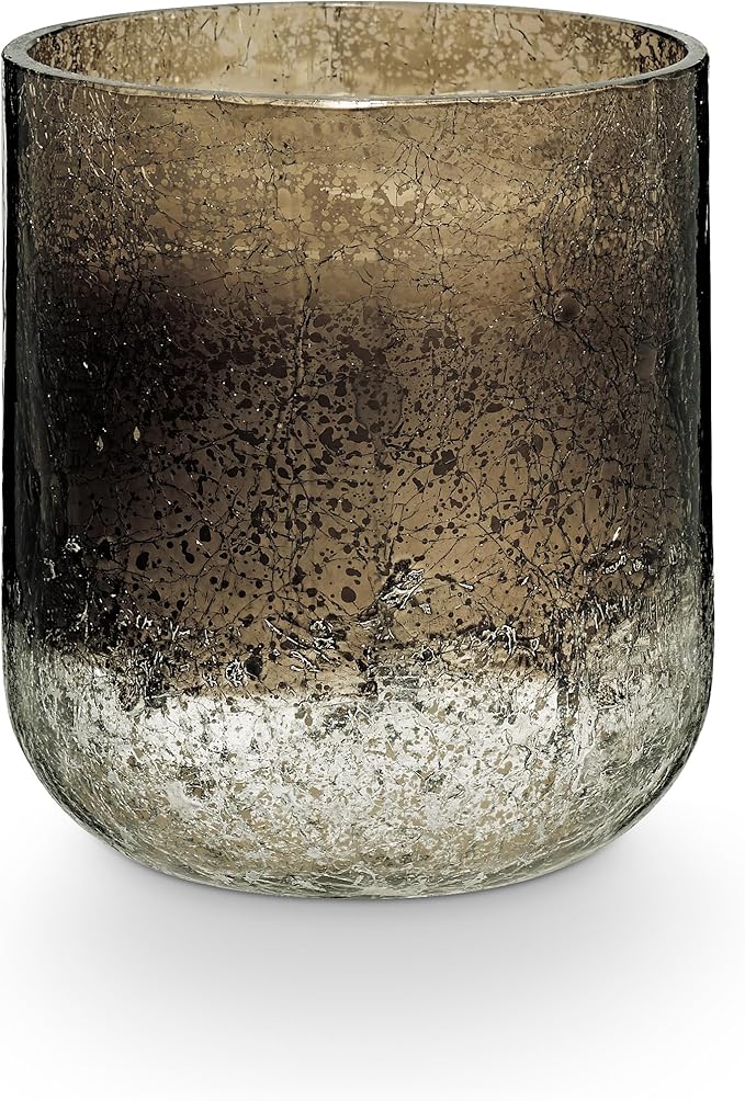 ILLUME Noble Holiday Woodfire Small Radiant Glass Candle