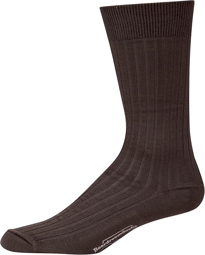 Cotton Dress Socks for Men – Comfortable Men’s Executive Socks – Classic Mid-Calf Dress Socks by Boardroom Socks