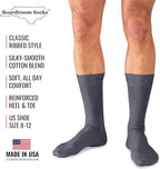 Cotton Dress Socks for Men – Comfortable Men’s Executive Socks – Classic Mid-Calf Dress Socks by Boardroom Socks