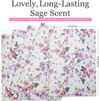 10 Sheets Drawer Liners for Dresser Scented Drawer Liners Non Adhesive Scented Paper for Fragrant Home Shelf Closet(Royal Bloom,Lively Pattern)