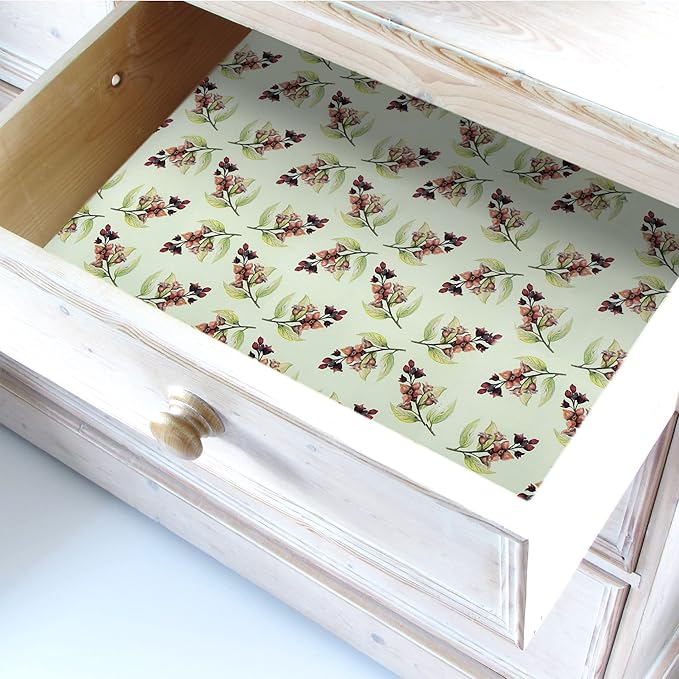 Floral Scented Drawer Liners in Lavender, Lily of The Valley, Sandalwood and Lily (Sandalwood | Floral, Folded)