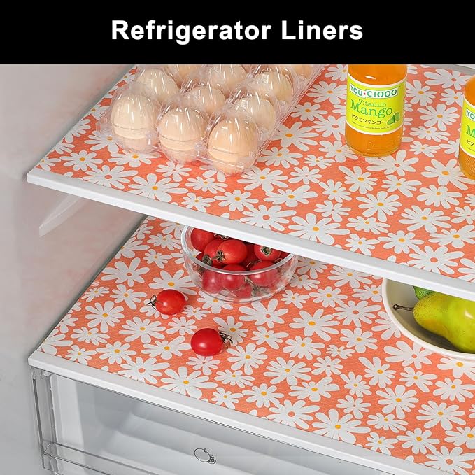 Cooyes Shelf Liner – Premium Non-Adhesive Cabinet & Drawer Liner for Kitchen – Waterproof Shelf Paper with Modern Pattern – Durable EVA Cabinet Mat – Easy to Cut