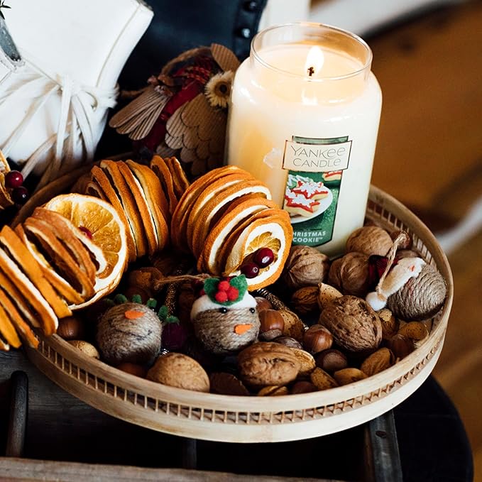 Yankee Candle Christmas Cookie Scented Classic 22oz Large Jar Single Wick Candle Over 110 Hours of Burn Time Perfect for Holiday Gifting and Celebration