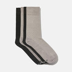 VRD Men’s Dress Socks, Bamboo 5-Pack Mens Socks, Mid Calf Length, Crew Socks Gift for Men Shoe Size 8-13