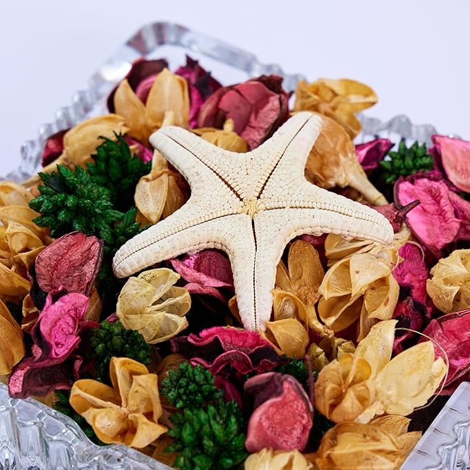 Rose Scented Potpourri - Long-Lasting Bowl & Vase Filler | Pink Dried Flowers | Home Fragrance Décor for Bathroom, Living Room, Bedroom, Office (4.9oz/140g)