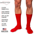 Cotton Dress Socks for Men – Comfortable Men’s Executive Socks – Classic Mid-Calf Dress Socks by Boardroom Socks