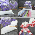 Sachet Empty Bags Linen Fabric Bags Organza Gauze Bags for Lavender, Spice and Herbs