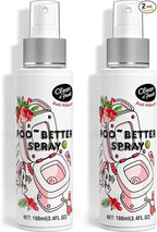 Clean-n-Fresh Toilet Spray 6.8 Oz, Hibiscus Scent, Bathroom Odor Deodorizer, A Great Air Freshener for Room, Home, Travel Size, Up to 400+ Uses, 2 Pack