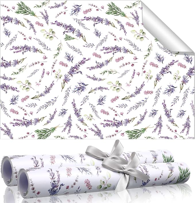 BBTO 20 Sheet Fragrant Drawer Liners for Dresser Scented Cabinet Paper Liners for Shelves 15.8 x 22 Inches Non Adhesive Drawer Paper Mats for Home Shelf Close (Lavender)
