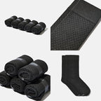 VRD Men’s Dress Socks, Bamboo 5-Pack Mens Socks, Mid Calf Length, Crew Socks Gift for Men Shoe Size 8-13