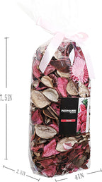 Qingbei Rina Pink Potpourri Bags,Rose Scented Potpourri Dried Flowers, Decorative Bowl Vase Fillers,Home Fragrance Sachet,2 Bags-8.4oz