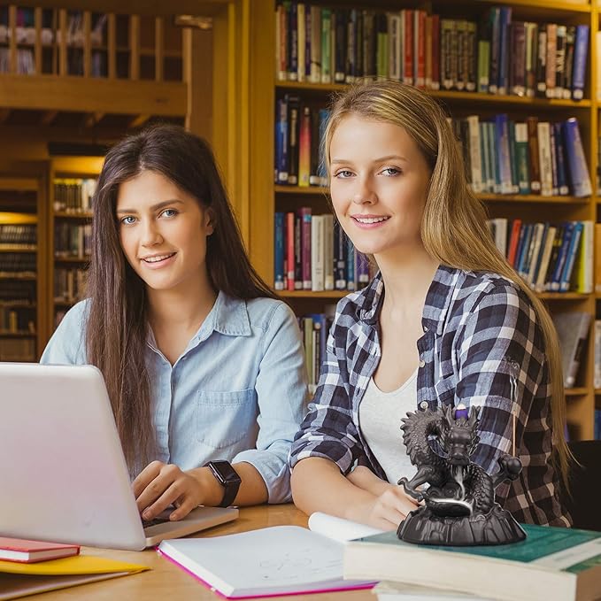 Ceramic Dragon Backflow Incense Holder Waterfall Incense Burner, Smoke Incense Holder, with 70 Backflow Incense Cones + 50 Incense Stick, 1 Mat, 1 Tweezers Home Decor (Brown-Dragon)