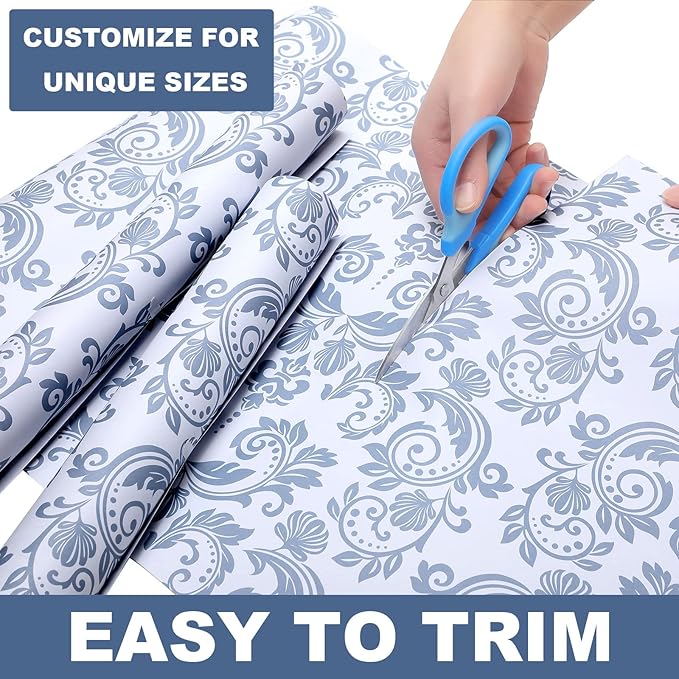 Eersida 20 Sheets 14 x 19.5 Inch Scented Drawer Liners for Dresser Non Adhesive Fragrant Drawer Liners Paper for Bedroom Kitchen Cabinet Home Shelf Closet(Classic Flower)