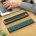 Incense Holder for Sticks，Ceramic Insence-Stick Holder Ash Catcher，Incense Holder Timkburner for Meditation Yoga Spa Room Decor