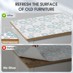 Drawer and Shelf Liner, Non-Slip Kitchen Cabinet Liners Non-Adhesive Thick Strong Grip Waterproof Washable Mats Protect Dresser Shelves Cupboard Bathroom Cabinets, Spiral, 12 in X 10 FT