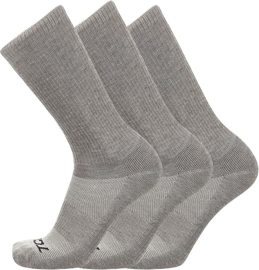 TCK Moisture Wicking Work Crew Socks for Men & Women- 9-11/10-13/13-15 Cushioned Boot Socks 6-pack 3-pack 12-pack