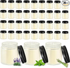 ACITHGL 36 Pcs 4oz Mini Mason Jar Candles Small Scented Candles Bulk Aromatherapy Ideal Souvenir Favors for Wedding Birthday Party (Sage, Mint, Citronella, Black)