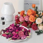 STRN Natural Dried Rose Flower Sachets (2-Pack), Potpourri Vase Filler Long-Lasting Fragrance Potpourri Bags for Closet, Drawer, Car & Home, Reusable Scented Sachet Gift Set