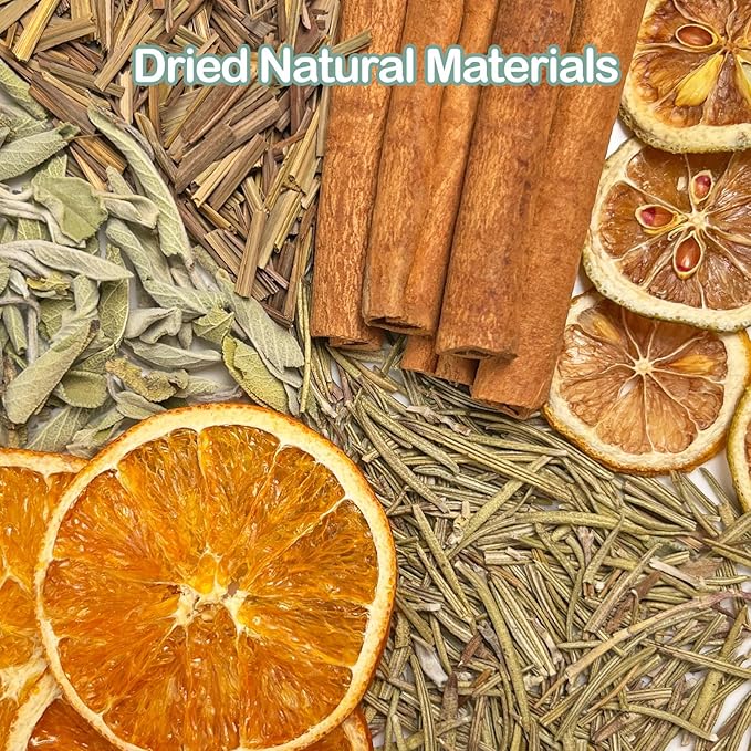 Potpourri Simmering, Spa Day Stovetop Potpourri with Cinnamon, Lemongrass, Orange, Lemon, Rosemary and Sage, Simmer Pot Ingredients for Home Fragrance, Housewarming, Hostess Gift