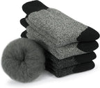 BomKinta Thermal Socks Men - Winter Warm Socks for Cold Weather Crew Socks - Cozy Soft Thick Christmas Boot Socks Size 7-11
