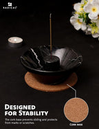 Radicaln Marble Incense Holder 5.5" Inches Black Handmade Palo Santo Stick for Home Décor, Modern Incense Holder for Sticks, Citronella incenses Stick for Room & Office Aromatherapy