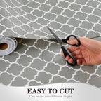 Drawer and Shelf Liner, Non-Slip Kitchen Cabinet Liners Non-Adhesive Thick Strong Grip Waterproof Washable Mats Protect Dresser Shelves Cupboard Bathroom Cabinets, Gray, 12 in X 10 FT