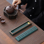 Incense Holder for Sticks，Ceramic Insence-Stick Holder Ash Catcher，Incense Holder Timkburner for Meditation Yoga Spa Room Decor