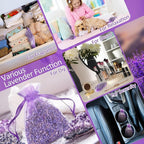 Reginary 200 Pack Lavender Sachets Bags Bulk for Drawers and Closets Home Fragrance Sachet Dried Lavender Flower for Wedding Bridal Shower Favors