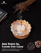 Radicaln Marble Incense Holder 5.5" Inches White Onyx Handmade Incense Ashtray with 9 Incense Holes - Modern Incenses Burner for Home Décor - Incenses-Sticks