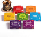 7 Chakra Incense Brick Super Set by Aromafume | 63 bricks & Tree of Life Exotic Burner | Smokeless Incense Set for Chakra Balance | Yoga & Meditation Gifts