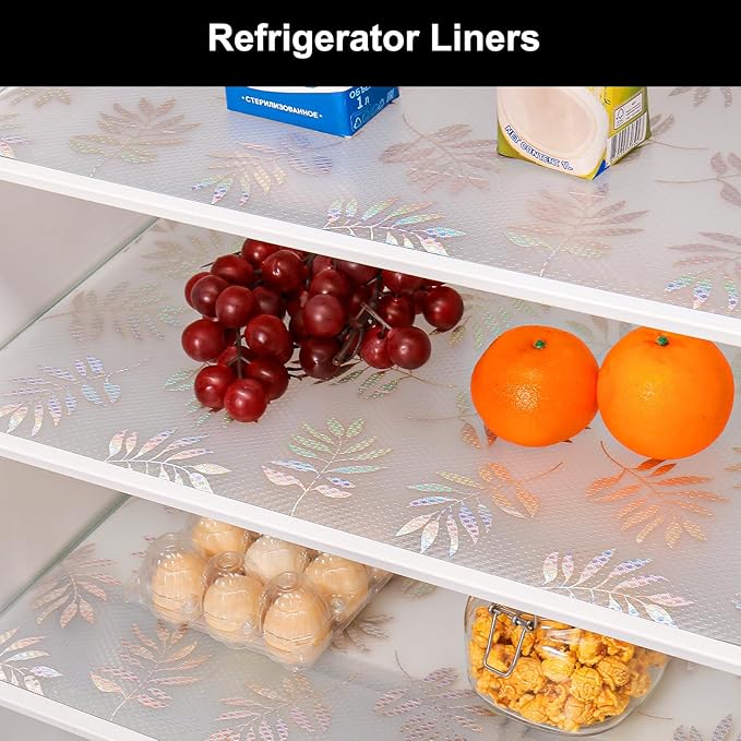 Cooyes Shelf Liner – Premium Non-Adhesive Cabinet & Drawer Liner for Kitchen – Waterproof Shelf Paper with Modern Pattern – Durable EVA Cabinet Mat – Easy to Cut