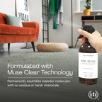 Muse Apothecary Home Ritual Active Odor Eliminator Spray - Furniture Deodorizer Spray & Bathroom Odor Eliminator for Home - Essential Oil Air Freshener - 8oz, Ocean Air