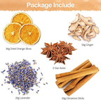 Potpourri Simmering, Cozy Nights Stovetop Potpourri with Cinnamon, Ginger, Lavender, Anise Star and Orange, Simmer Pot Ingredients for Home Fragrance, Housewarming, Hostess Gift