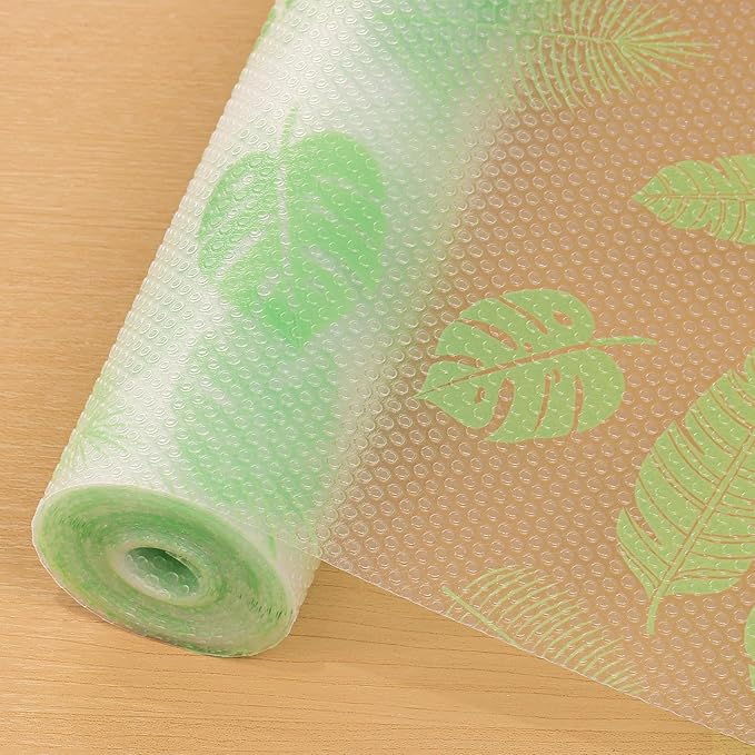 Cooyes Shelf Liner – Premium Non-Adhesive Cabinet & Drawer Liner for Kitchen – Waterproof Shelf Paper with Modern Pattern – Durable EVA Cabinet Mat – Easy to Cut