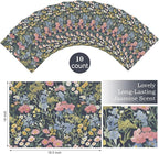 10 Sheets Drawer Liners for Dresser Scented Drawer Liners Non Adhesive Scented Paper for Fragrant Home Shelf Closet(Lavender,Retro Flowers)