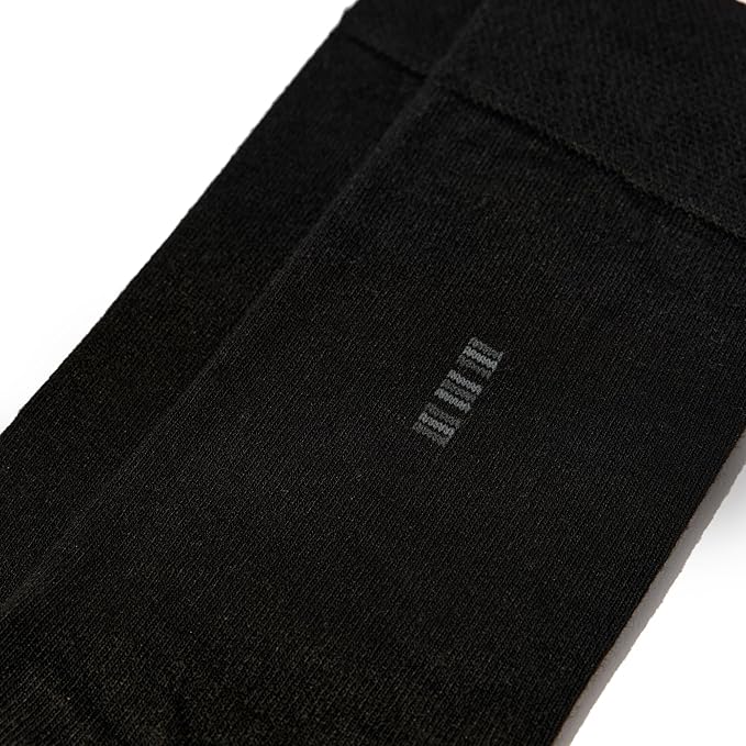 VRD Men’s Dress Socks, Bamboo 5-Pack Mens Socks, Mid Calf Length, Crew Socks Gift for Men Shoe Size 8-13