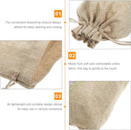 Homoyoyo 10pcs Empty Sachet Bags Drawstring Lavender Flowers Bags Dried Lavender Scented Pouches 10 * 14cm