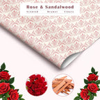 SCENTORINI Rose Sandalwood Scented Drawer Liners, 6 Sheets Fragrant Paper Liners Non-Adhesive Paper Sheets for Home Closet, Dresser Drawers, Gift for Home Fragrance
